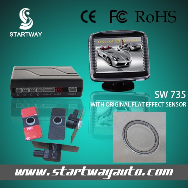 CAR PARKING SENSOR KIT WITH REVERSE CAMERA AND 3.5 INCH MONITOR SW 735